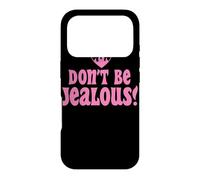 Custodia per iPhone 17 Pro Don't Be Jealous Retro Pink Citazione Grafica