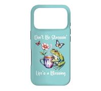 Custodia per iPhone 17 Pro Don't Be Stressin Lifes a Blessing God Fully Rely Frog Jesus