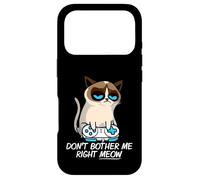 Custodia per iPhone 17 Pro Don't Bother Me Right Meow Funny Sarcastic Gaming Cat Meme