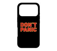 Custodia per iPhone 17 Pro Don't Panic Vintage, sarcastico per evitare il panico