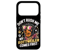 Custodia per iPhone 17 Pro Don't Rush Me My Rottweiler Comes First