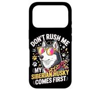 Custodia per iPhone 17 Pro Don't Rush Me My Siberian Husky Comes First