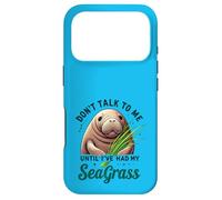 Custodia per iPhone 17 Pro Don't Talk to Me Finché non ho avuto il mio disegno di lamantino di alghe marine