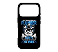 Custodia per iPhone 17 Pro Don't Underestimate A Plumber Some Days Even The Devil Sits