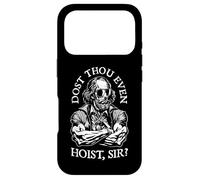 Custodia per iPhone 17 Pro Dost Thou Even Hoist Sir? Divertente Shakespeare Shades Gym Citazione