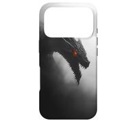 Custodia per iPhone 17 Pro Drago - Mistico Bianco e Nero Emergendo dalla Nebbia