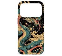 Custodia per iPhone 17 Pro Dragon Embrace: Sakura & Wave Art Fusion Graphic