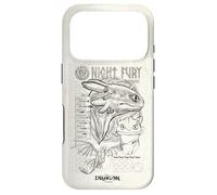 Custodia per iPhone 17 Pro DreamWorks Dragons Night Fury Sketch Toothless