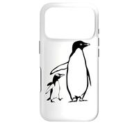 Custodia per iPhone 17 Pro Due pinguini padre e il bambino pinguino