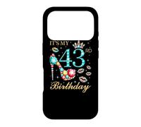 Custodia per iPhone 17 Pro È il mio 43esimo compleanno Carina reginetta del compleanno di 43 anni