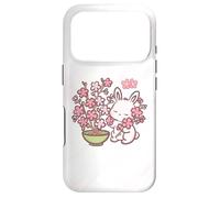 Custodia per iPhone 17 Pro Easter Bunny Pink Sakura Flower Cute Japanese Cherry Blossom