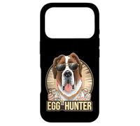 Custodia per iPhone 17 Pro Easter Bunny Saint Bernard Egg Hunter Amante dei cani