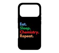 Custodia per iPhone 17 Pro Eat Sleep Chemistry Repeat per chimici e studenti Chem