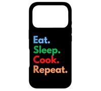 Custodia per iPhone 17 Pro Eat Sleep Cook Repeat per chef, studenti di cucina e amanti