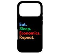Custodia per iPhone 17 Pro Eat Sleep Economics Repeat per economisti e studenti Econ