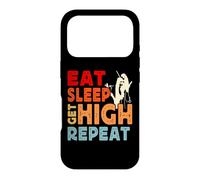 Custodia per iPhone 17 Pro Eat Sleep Get High Repeat