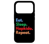 Custodia per iPhone 17 Pro Eat Sleep Hapkido Repeat per i combattenti e gli amanti di Hapkido