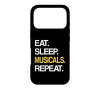Custodia per iPhone 17 Pro Eat Sleep Musical Repeat Broadway Theatre
