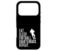 Custodia per iPhone 17 Pro Eat Sleep Quarterback QB Player Divertente Grafica Detto Ripeti