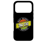 Custodia per iPhone 17 Pro Eat Sleep Tai Chi Ripeti Badge Style Design Tai Chi