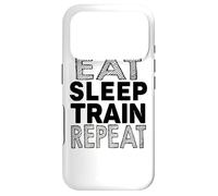 Custodia per iPhone 17 Pro Eat Sleep Train Repeat - Divertente allenamento in palestra