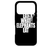 Custodia per iPhone 17 Pro Eat What Elephants Eat Vegetariano Vegano Go Vegan Elefanti