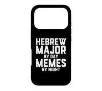 Custodia per iPhone 17 Pro Ebraico Maggiore Di Giorno Meme Di Notte Studente Semitico Giudaico