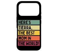 Custodia per iPhone 17 Pro Ecco Tierra La migliore mamma del mondo Festa della mamma Retro