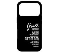 Custodia per iPhone 17 Pro Efesini 2:8-9 Per grazia siete stati salvati attraverso la fede