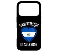 Custodia per iPhone 17 Pro El Salvador Flag Heart Sensuntepeque City