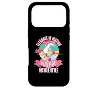 Custodia per iPhone 17 Pro Elegance Motion - Bicicletta vintage con unicorno sulla bicicletta