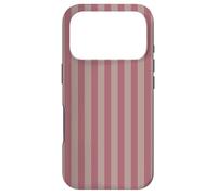 Custodia per iPhone 17 Pro Elegant Mauve & Dusty Grey Stripes Vertical Lines