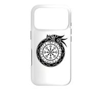 Custodia per iPhone 17 Pro Elmo del terrore di Ouroboros nordico