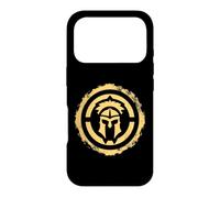 Custodia per iPhone 17 Pro Elmo guerriero greco antico dio ellenistico Ares Sparta