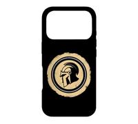 Custodia per iPhone 17 Pro Elmo guerriero greco antico dio ellenistico Ares spartano