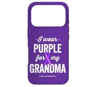 Custodia per iPhone 17 Pro End Alz, indosso viola per mia nonna, consapevolezza dell'Alzheimer