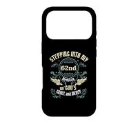 Custodia per iPhone 17 Pro Entrando nel mio 62° compleanno Religioso Bday Party Theme