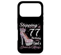 Custodia per iPhone 17 Pro Entrando nel mio 77° compleanno con la grazia di Dio & Misericordia