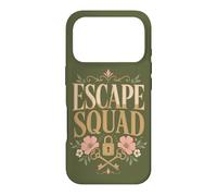 Custodia per iPhone 17 Pro Escape Squad Escape Room Puzzle Lover Porta chiusa