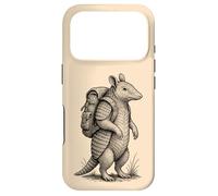 Custodia per iPhone 17 Pro Escursionismo Armadillo Backpacking Texas Wilderness Deserti Animale