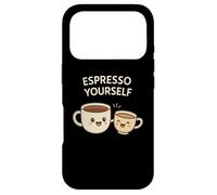 Custodia per iPhone 17 Pro Espresso Yourself - Coffee Lover Pun Cute Cappuccino & Latte