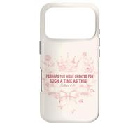 Custodia per iPhone 17 Pro Ester 4 14 Versi cristiani Corona floreale Regina Fede