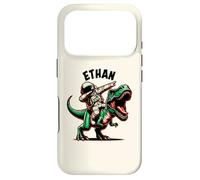 Custodia per iPhone 17 Pro Ethan Dabbing Astronauta su un cartone animato dinosauro