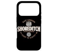 Custodia per iPhone 17 Pro Etichetta con coordinate Shoreditch East London 2C