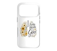 Custodia per iPhone 17 Pro Every Breath Is Grace Boho Floral Lungs Autunno Girasoli