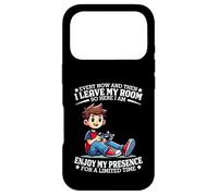 Custodia per iPhone 17 Pro Every Now And Then I Leave My Room Videogioco Divertente Gamer
