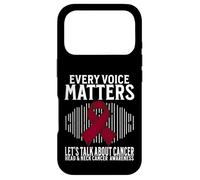 Custodia per iPhone 17 Pro Every Voice Matters Head and Neck Cancer Awareness Gifts
