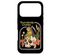 Custodia per iPhone 17 Pro Everybody Croaks Frog Skull Mushroom Retro Funny Adult Humor