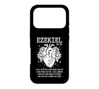 Custodia per iPhone 17 Pro Ezechiele 36:26 Cuore Anatomico Floreale Fede Cristiana