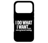 Custodia per iPhone 17 Pro Faccio quello che voglio quando il mio capo non sta guardando